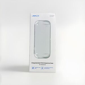 Clear Protective Case for Switch 2 Soft TPU Easy On Protective Thermo JSAUX New